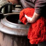 Centrifugado de la hebra roja